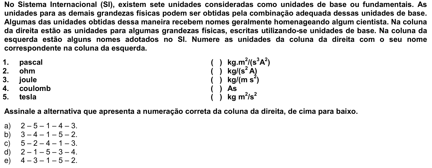 Questão 37 no caderno 1ª fase da UFPR 2008