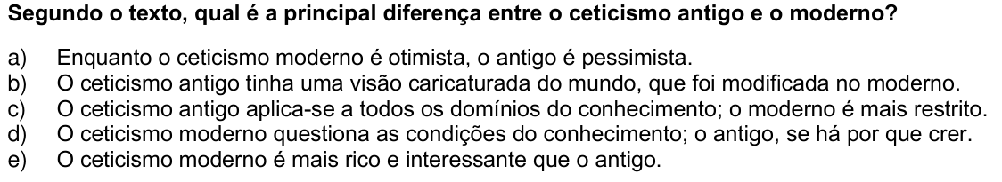 Questão 51 no caderno 1ª fase da UFPR 2008
