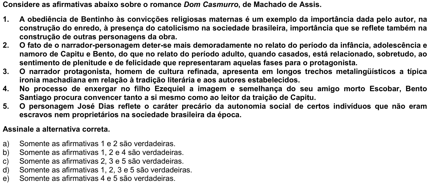 Questão 59 no caderno 1ª fase da UFPR 2008