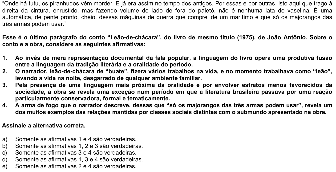 Questão 63 no caderno 1ª fase da UFPR 2008