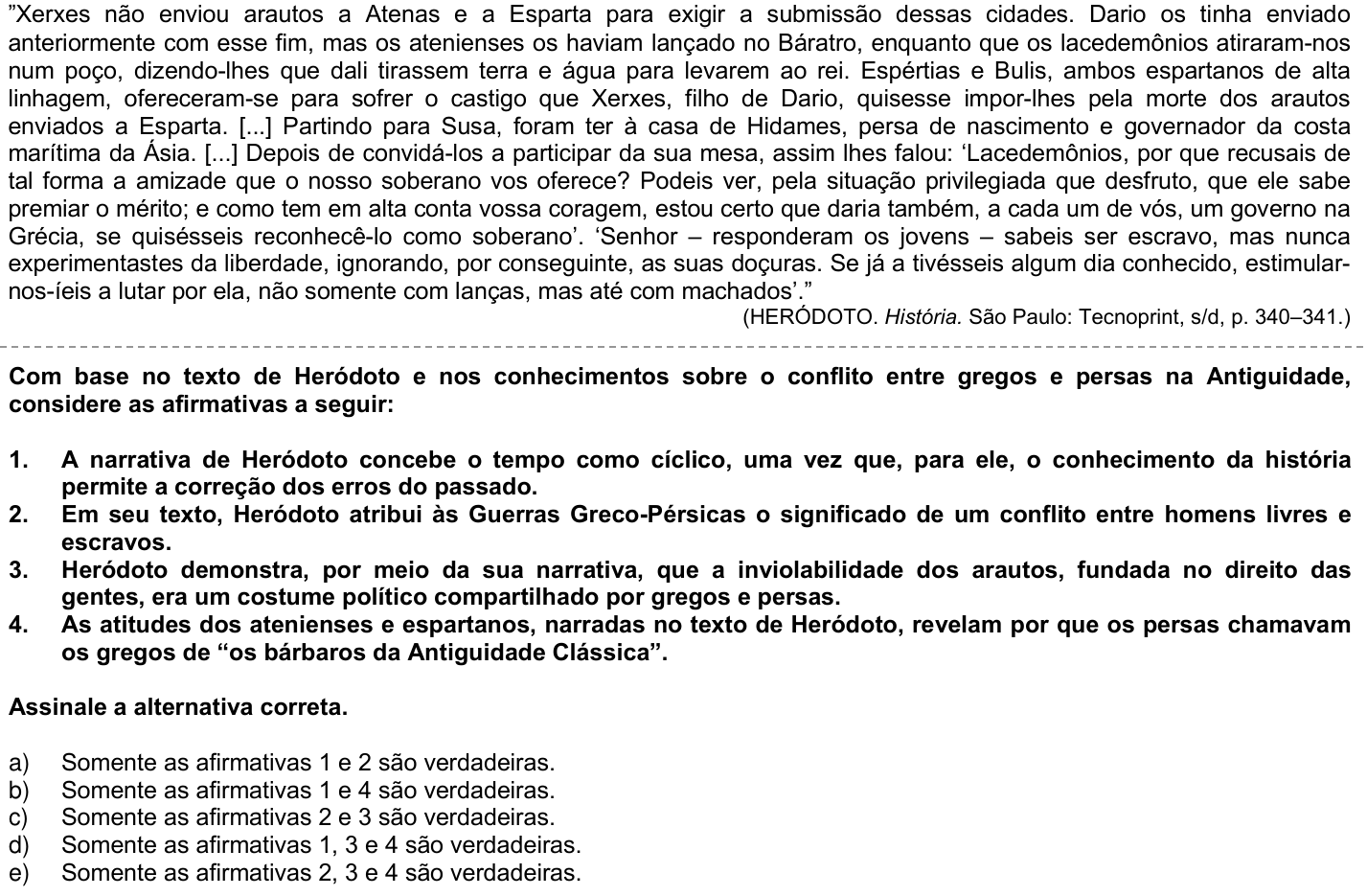 Questão 64 no caderno 1ª fase da UFPR 2008