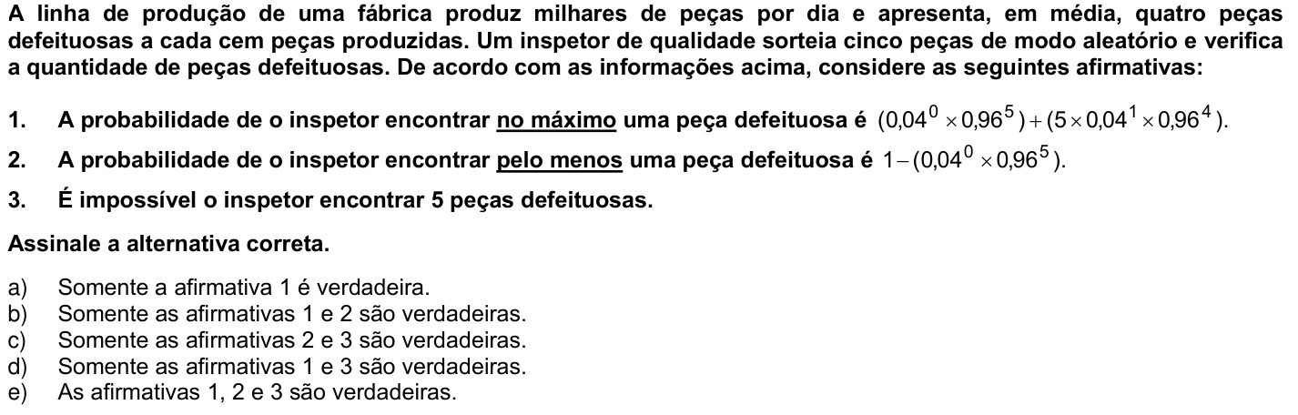 Questão 8 no caderno 1ª fase da UFPR 2009