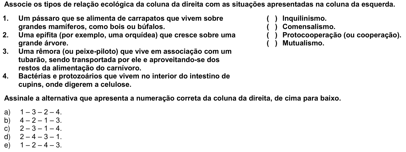 Questão 15 no caderno 1ª fase da UFPR 2009