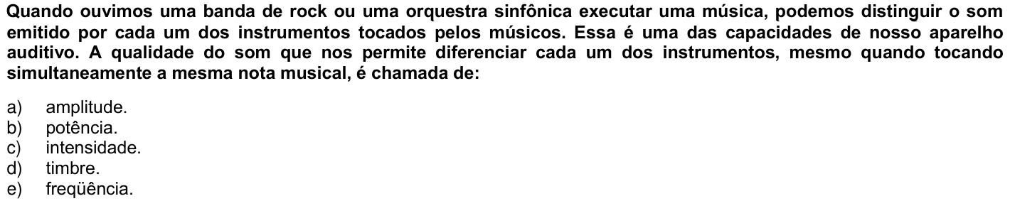 Questão 40 no caderno 1ª fase da UFPR 2009