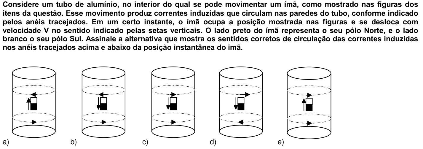 Questão 45 no caderno 1ª fase da UFPR 2009