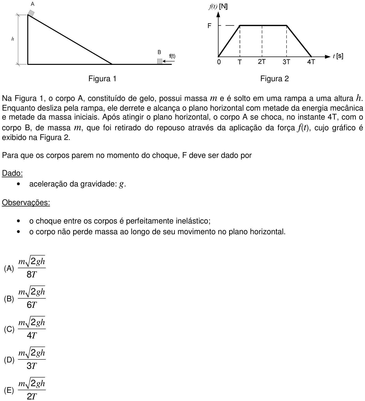 Questão 20 no caderno Prova objetiva do IME 2016