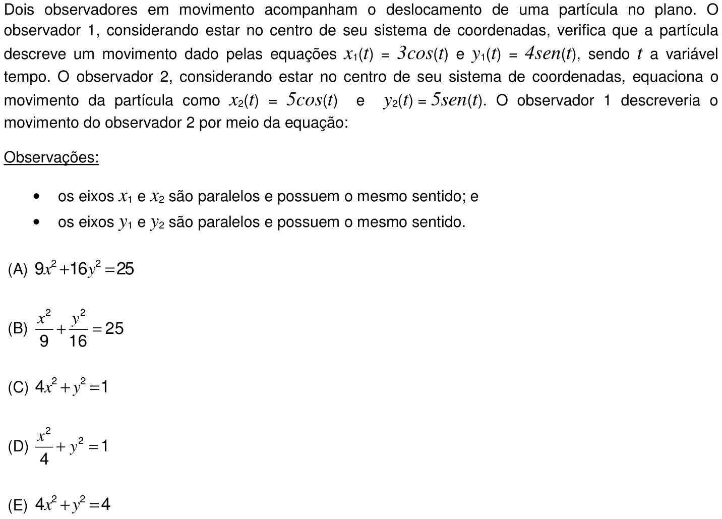Questão 26 no caderno Prova objetiva do IME 2016