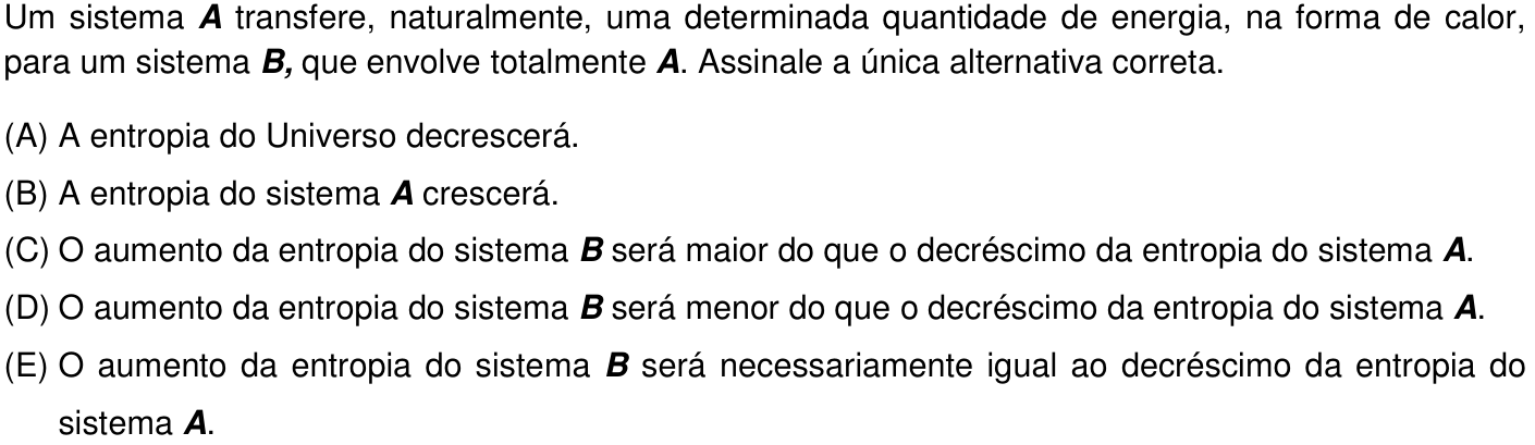 Questão 38 no caderno Prova objetiva do IME 2016