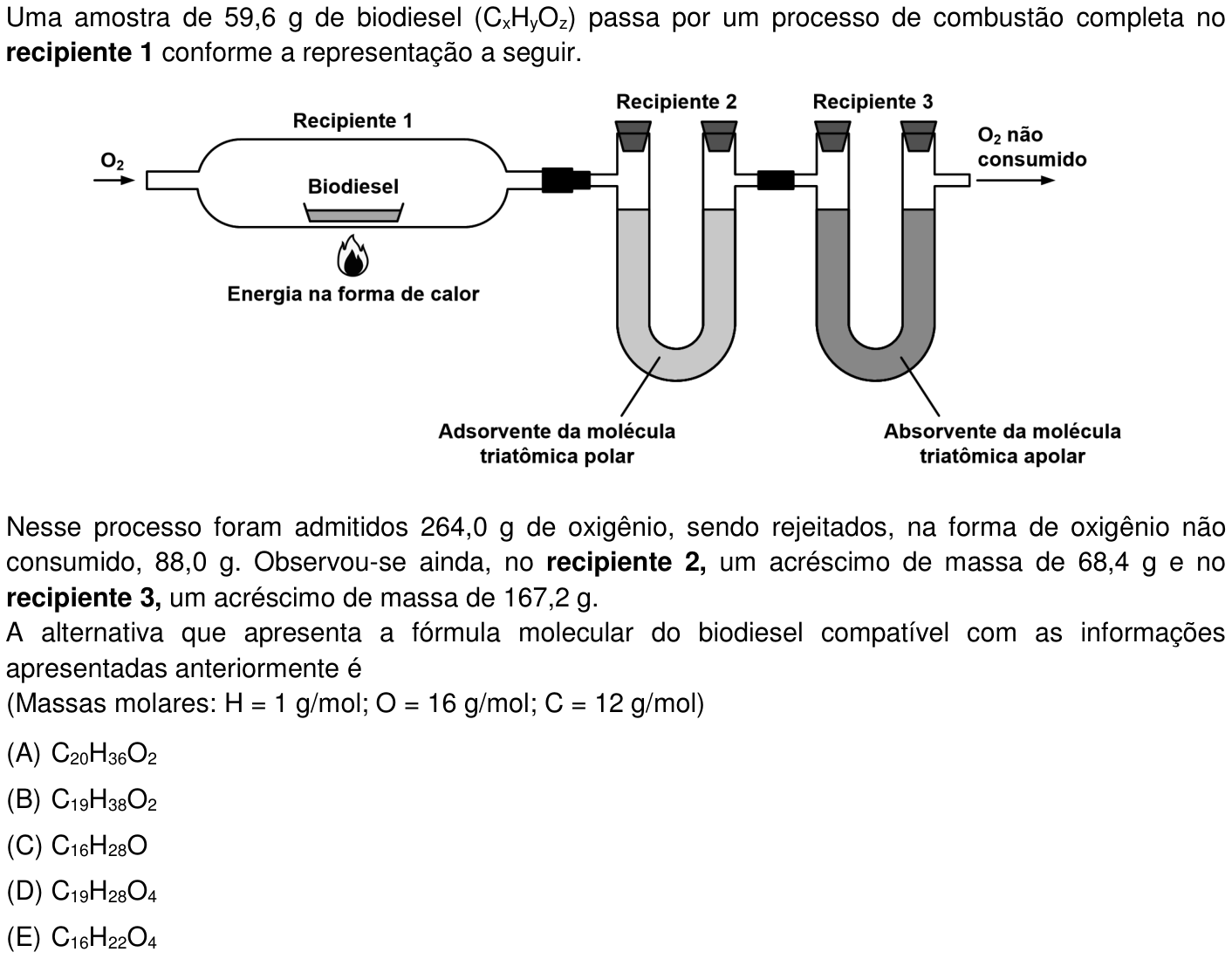 Questão 39 no caderno Prova objetiva do IME 2016