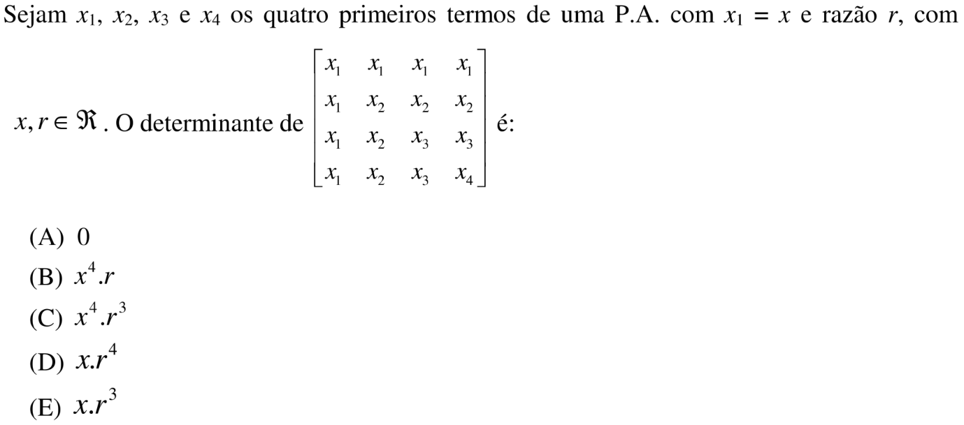 Questão 7 no caderno Prova objetiva do IME 2018