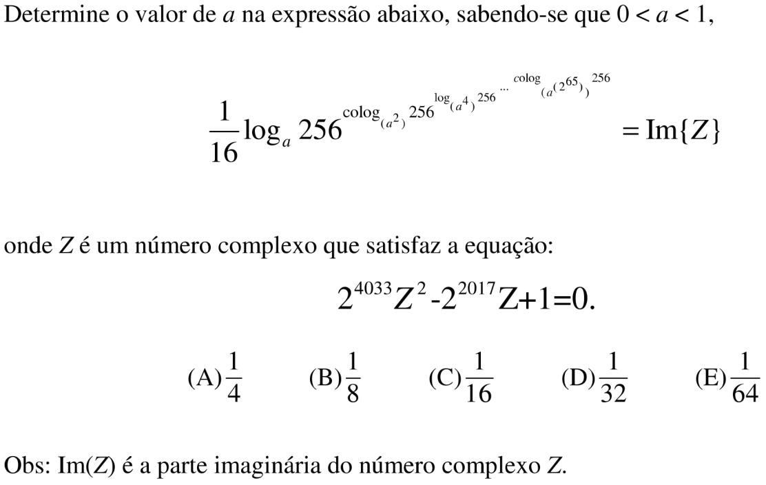 Questão 11 no caderno Prova objetiva do IME 2018