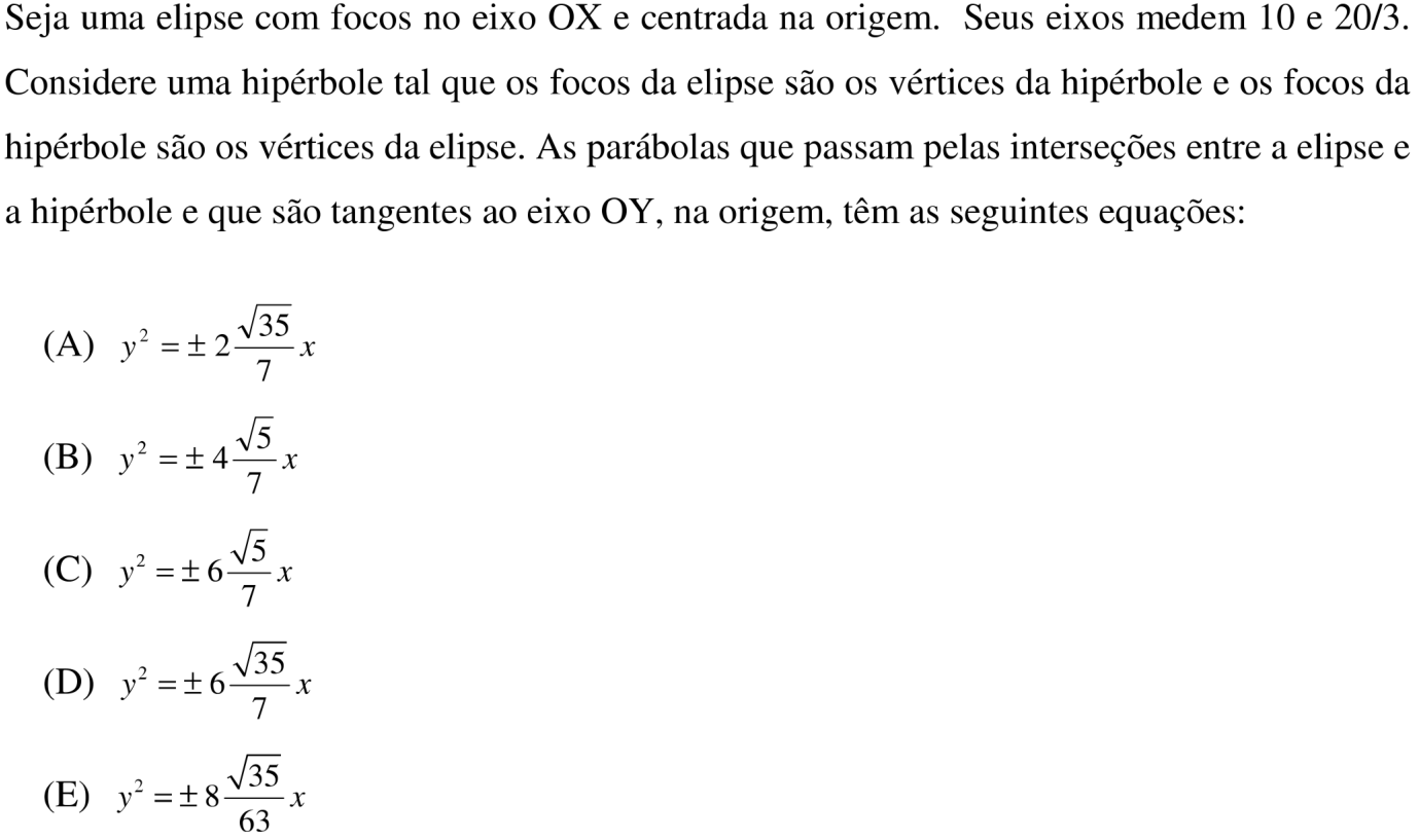 Questão 13 no caderno Prova objetiva do IME 2018