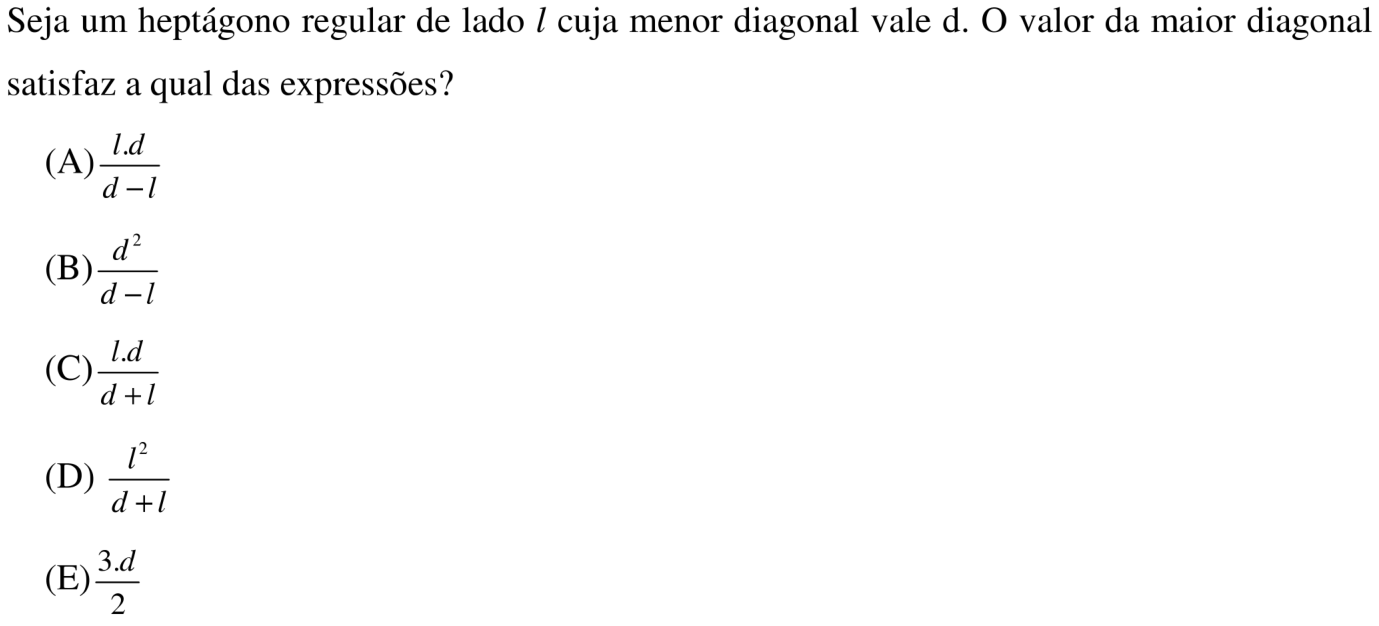 Questão 14 no caderno Prova objetiva do IME 2018