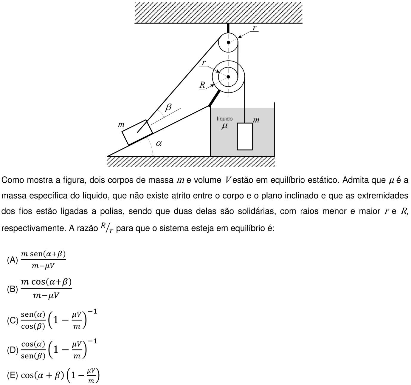 Questão 19 no caderno Prova objetiva do IME 2018