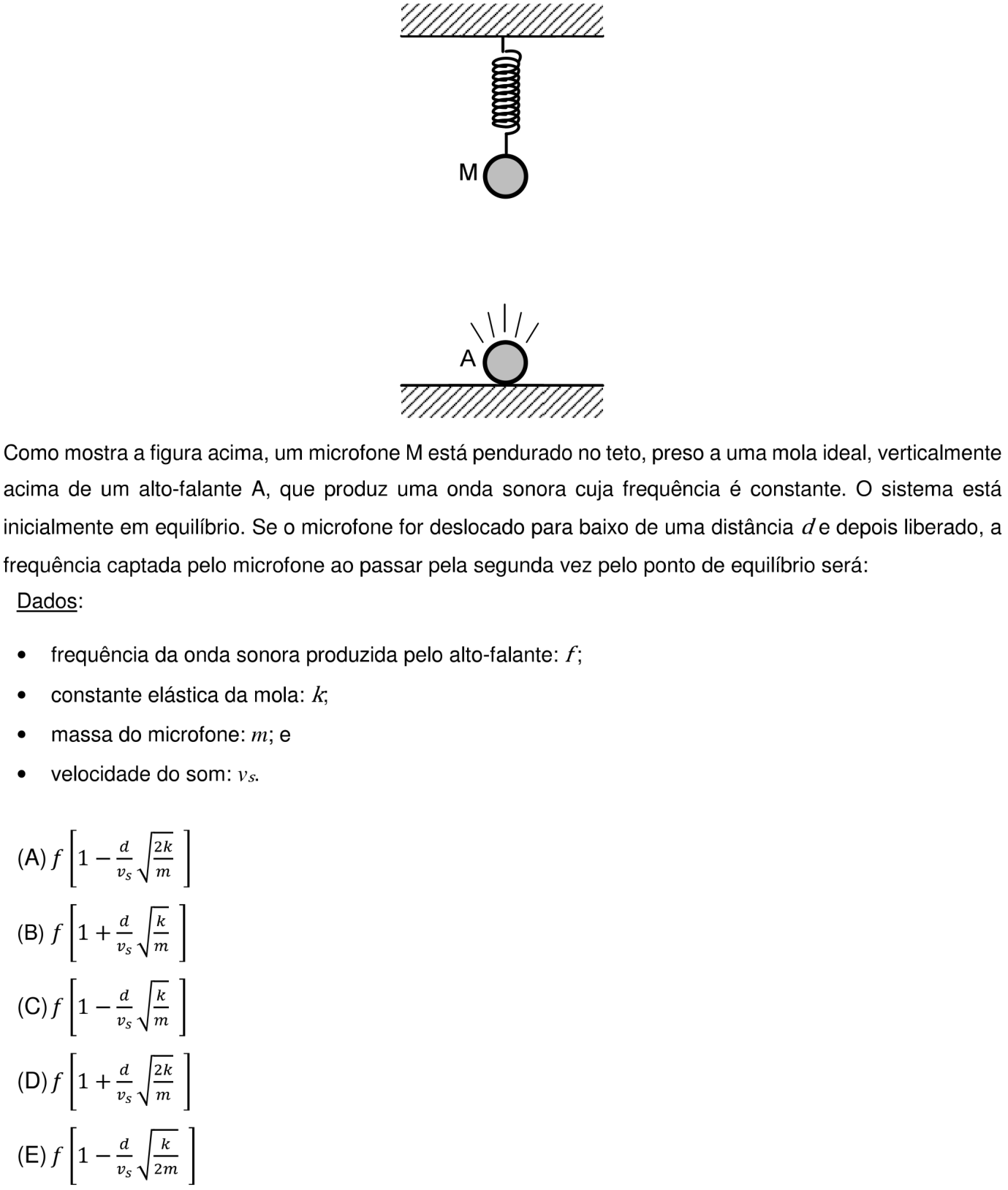 Questão 20 no caderno Prova objetiva do IME 2018