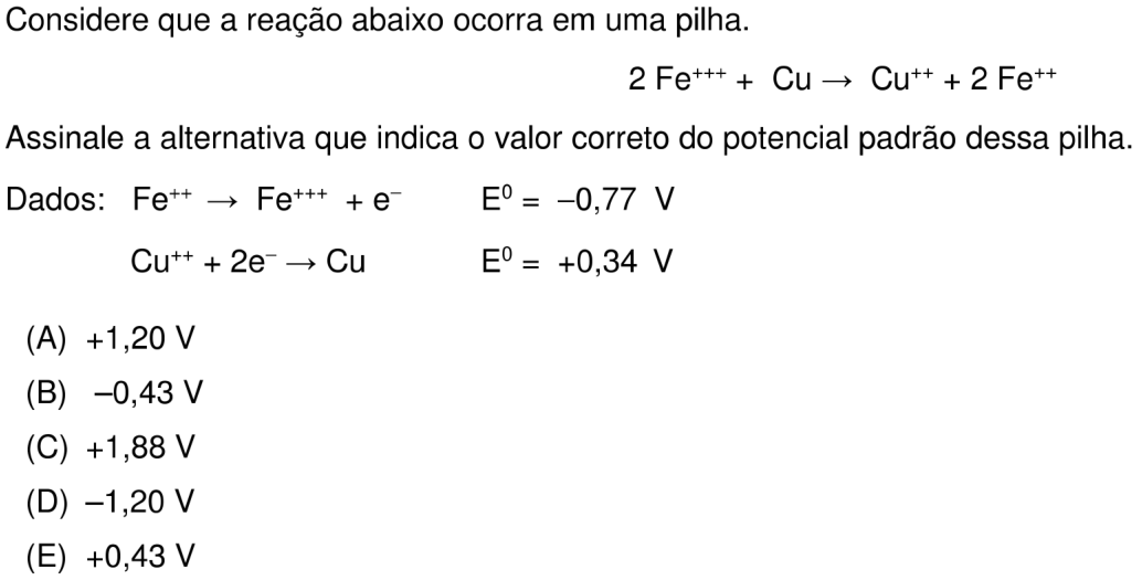 Questão 33 no caderno Prova objetiva do IME 2018