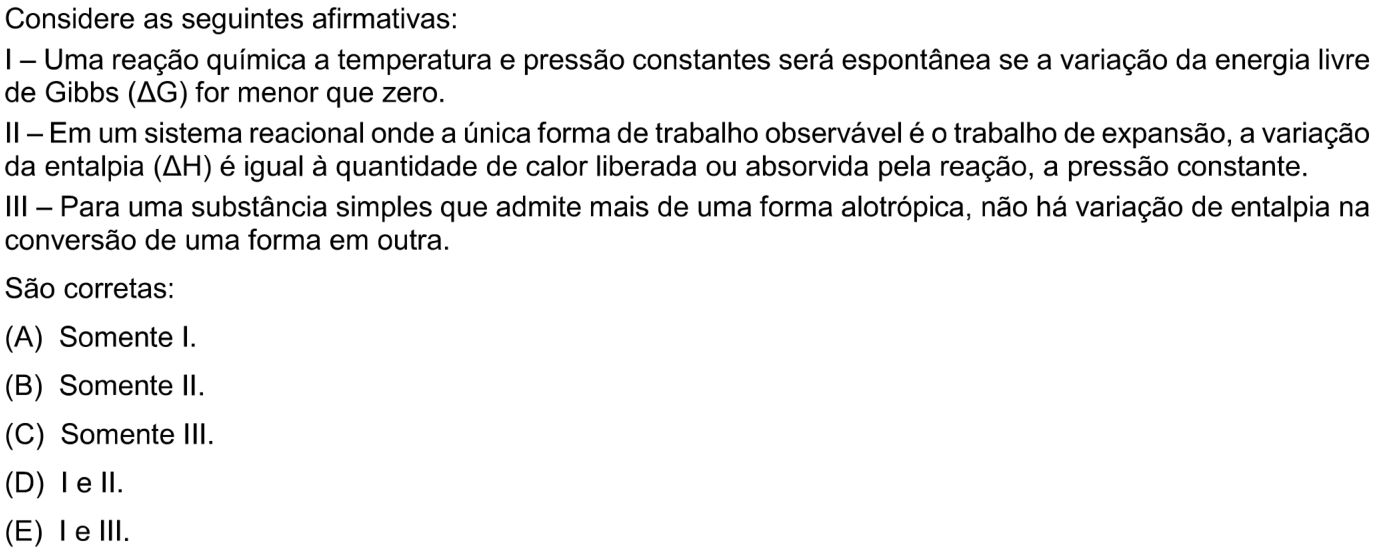 Questão 39 no caderno Prova objetiva do IME 2018