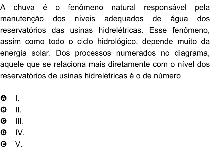 Questão 23 no caderno Amarela do ENEM 2008