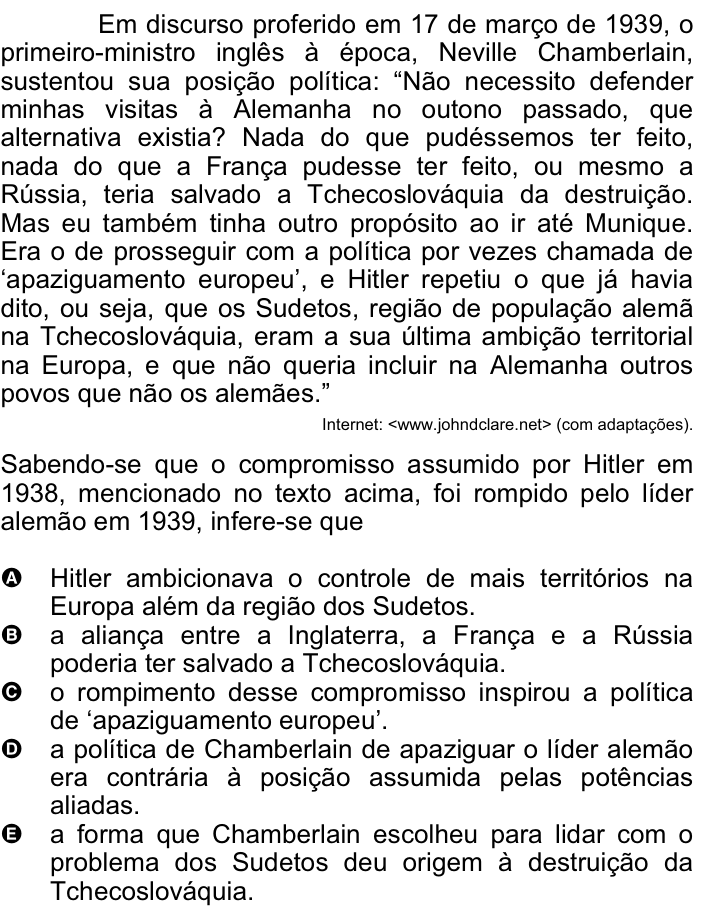 Questão 60 no caderno Amarela do ENEM 2008
