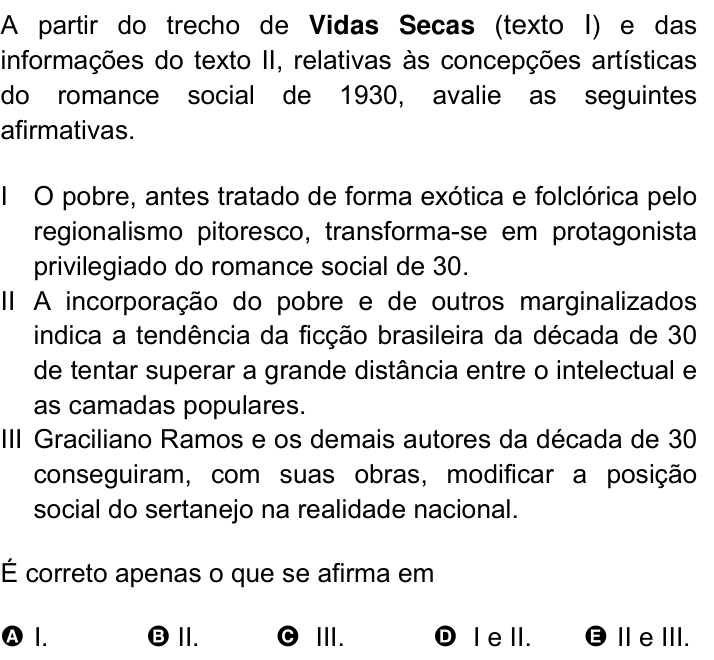 Questão 3 no caderno Amarela do ENEM 2007