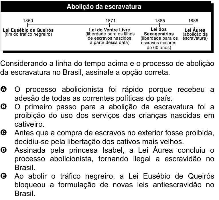 Questão 18 no caderno Amarela do ENEM 2007
