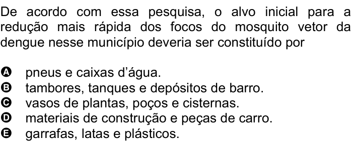 Questão 23 no caderno Amarela do ENEM 2007