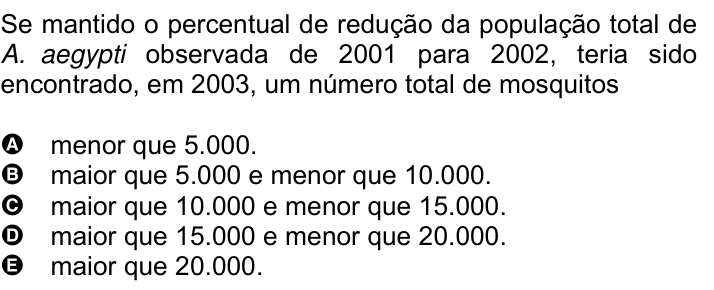 Questão 24 no caderno Amarela do ENEM 2007