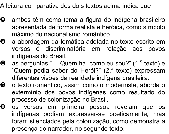 Questão 27 no caderno Amarela do ENEM 2007