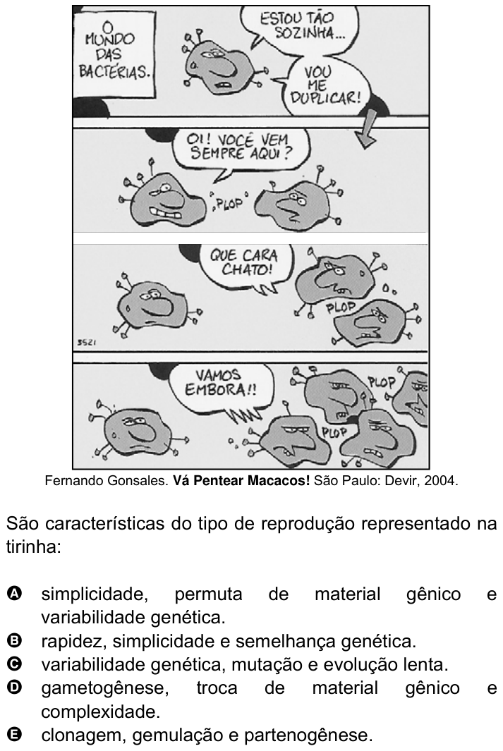 Questão 33 no caderno Amarela do ENEM 2007