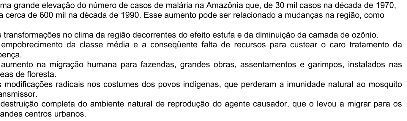 Questão 23 no caderno Amarela do ENEM 2003