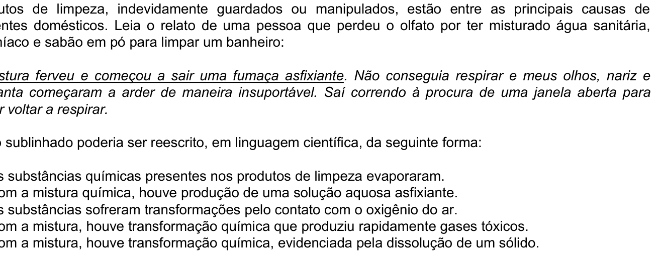 Questão 24 no caderno Amarela do ENEM 2003