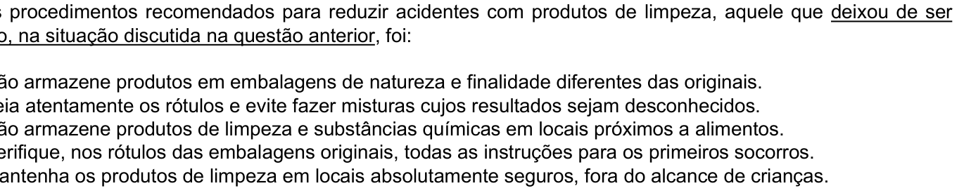 Questão 25 no caderno Amarela do ENEM 2003