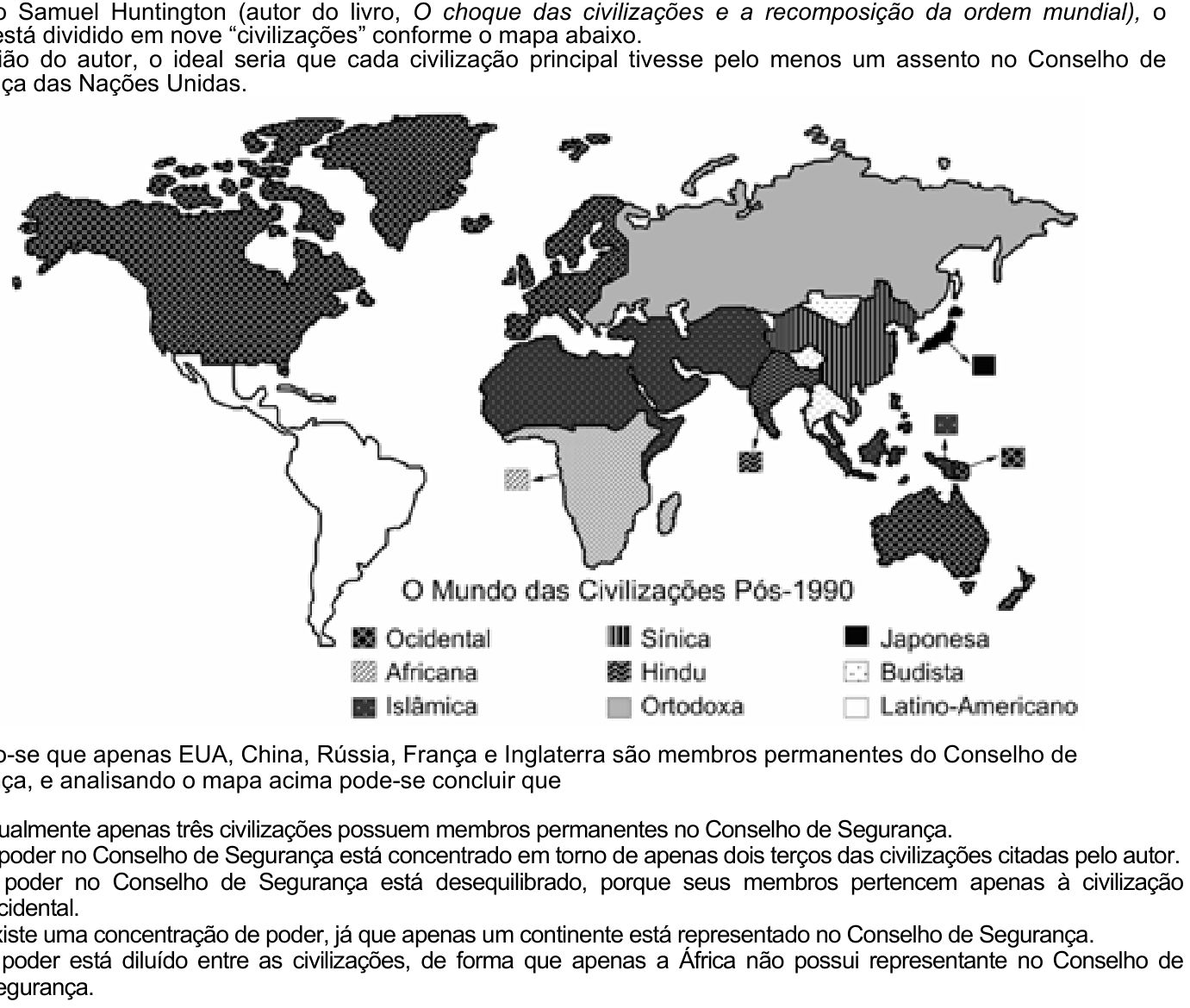 Questão 53 no caderno Amarela do ENEM 2003