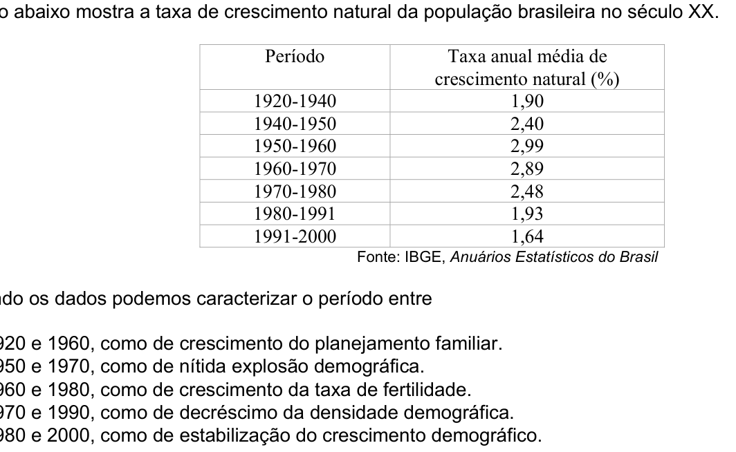 Questão 57 no caderno Amarela do ENEM 2003
