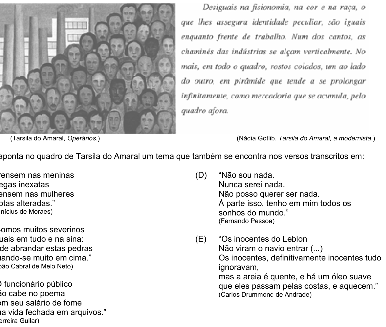 Questão 63 no caderno Amarela do ENEM 2003