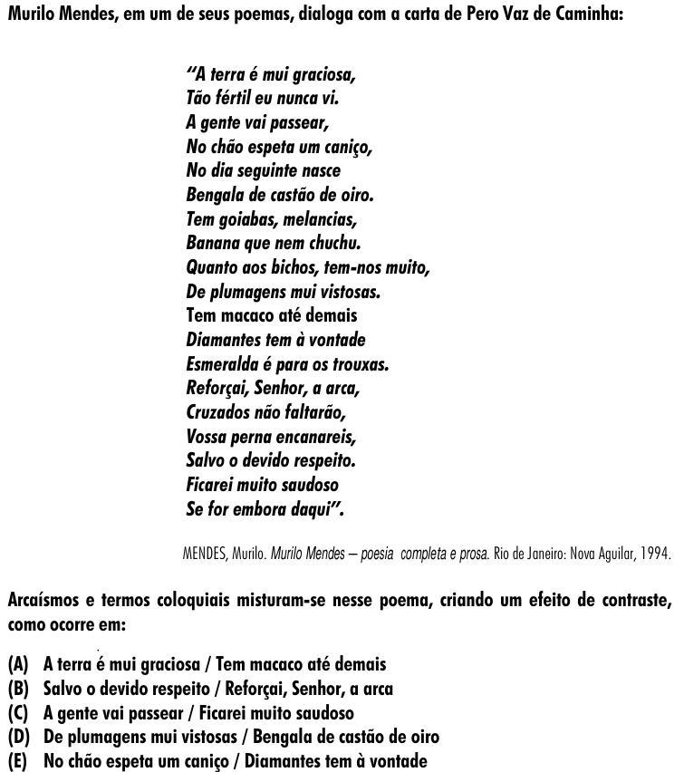 Questão 12 no caderno Amarela do ENEM 2001
