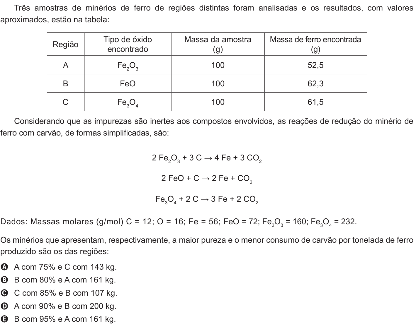 Questão 78 no caderno Branco do ENEM PPL 2011
