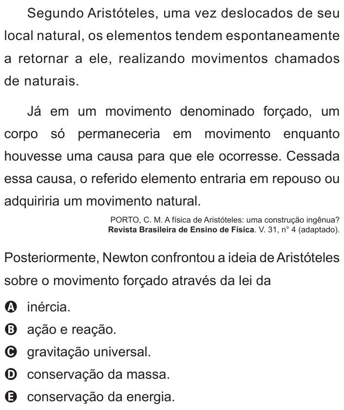 Questão 88 no caderno Branco do ENEM PPL 2011