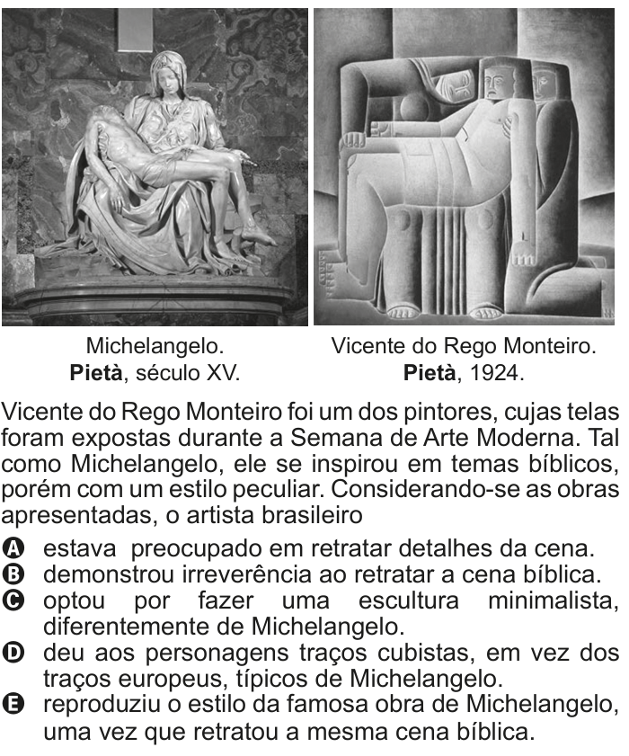 Questão 102 no caderno Cinza do ENEM PPL 2011
