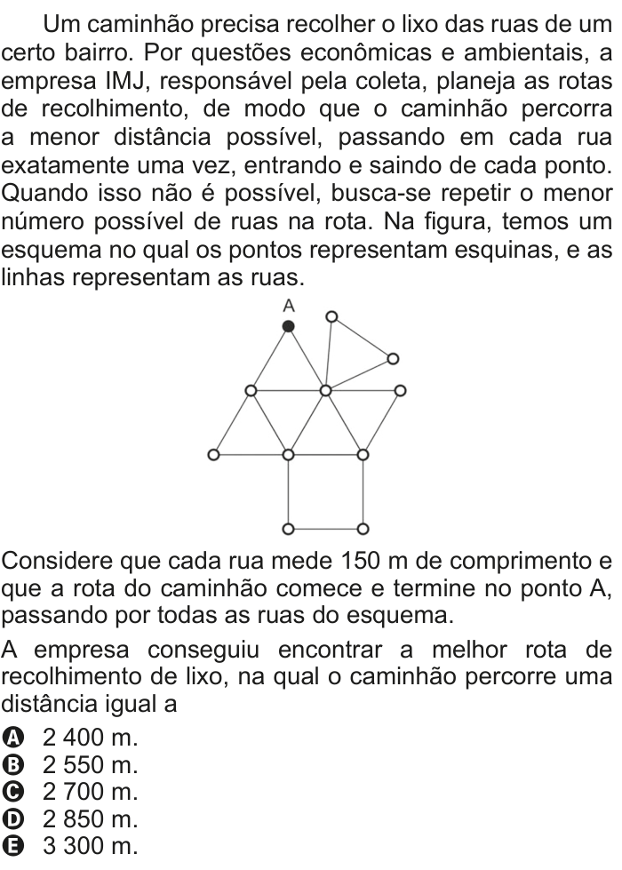 Questão 178 no caderno Cinza do ENEM PPL 2011