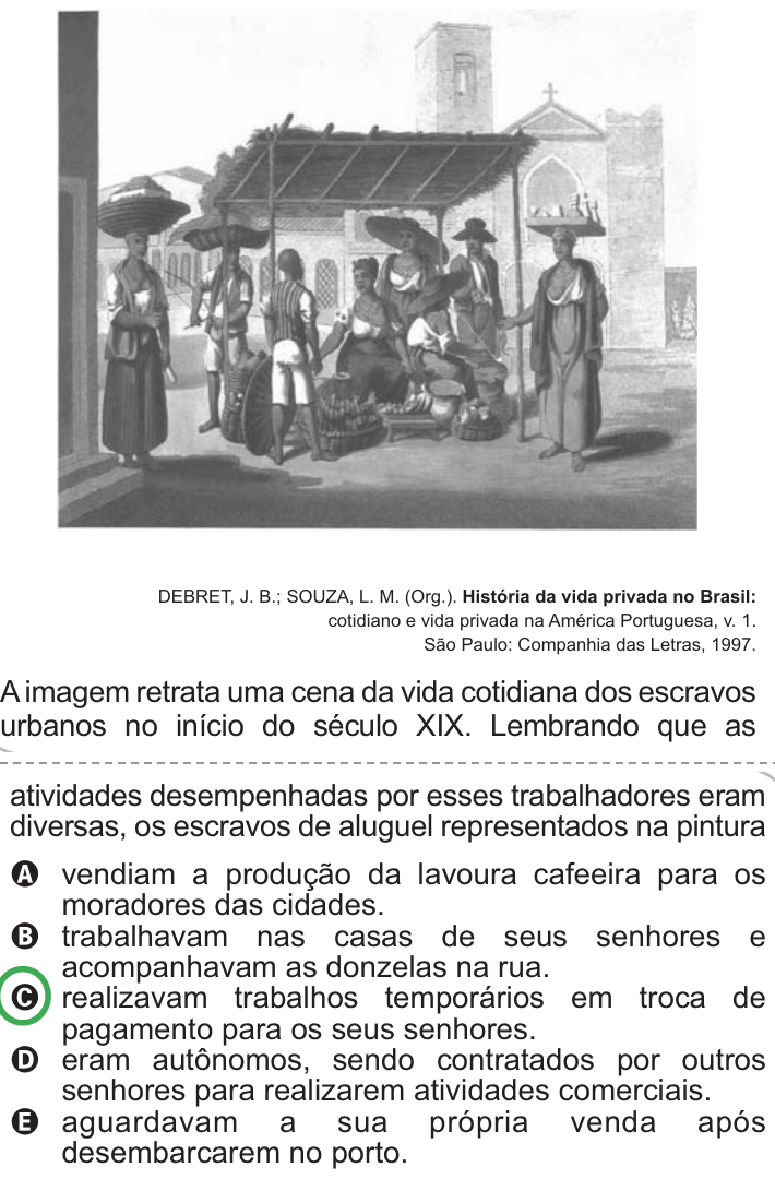 Questão 19 no caderno Azul do ENEM PPL 2010