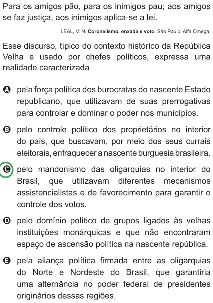Questão 26 no caderno Azul do ENEM PPL 2010