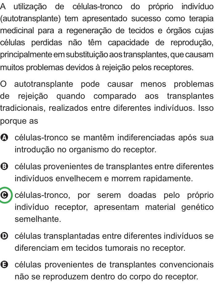 Questão 50 no caderno Azul do ENEM PPL 2010