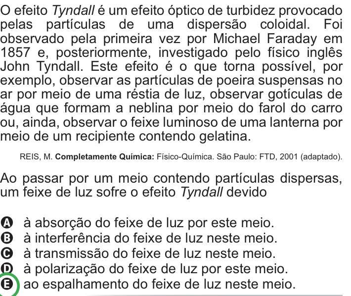 Questão 67 no caderno Azul do ENEM PPL 2010