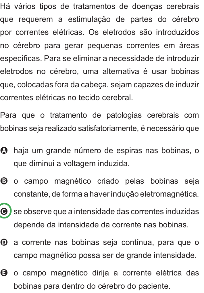 Questão 70 no caderno Azul do ENEM PPL 2010