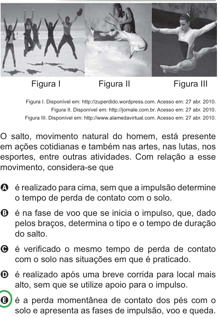Questão 96 no caderno Azul do ENEM PPL 2010