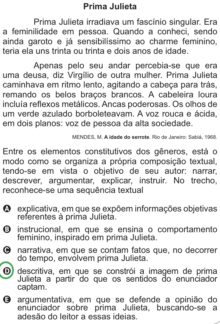 Questão 99 no caderno Azul do ENEM PPL 2010