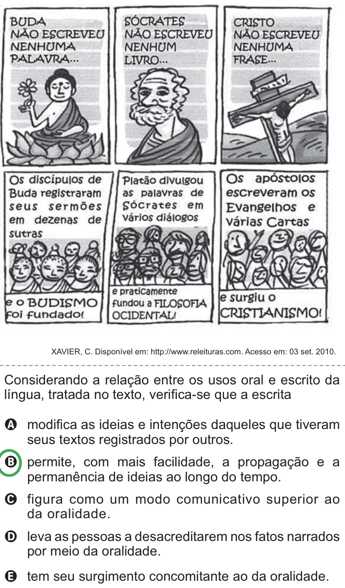 Questão 101 no caderno Azul do ENEM PPL 2010