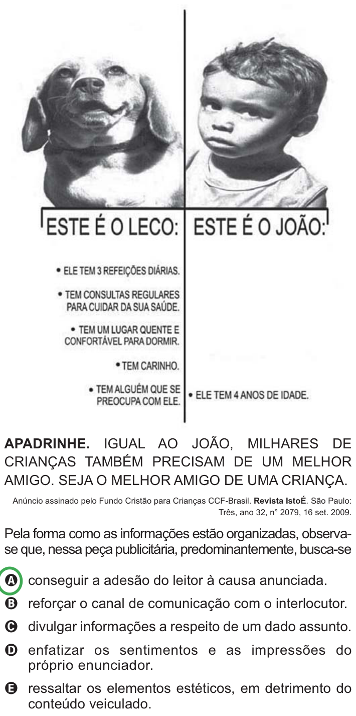 Questão 102 no caderno Azul do ENEM PPL 2010