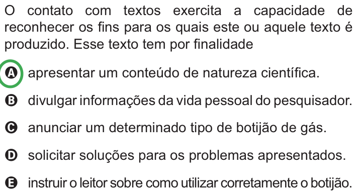 Questão 113 no caderno Azul do ENEM PPL 2010